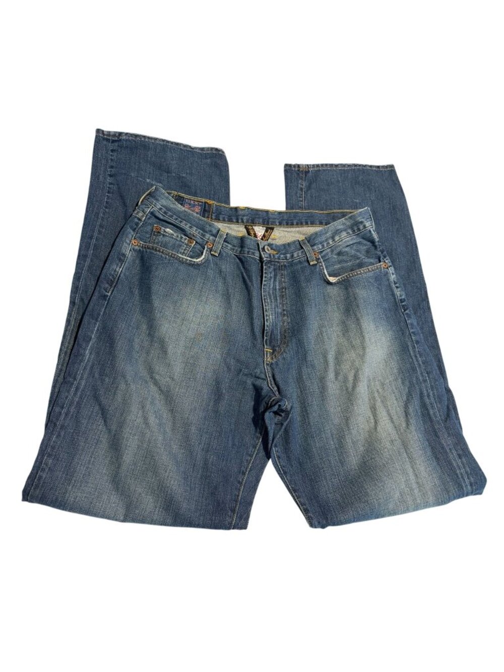 Lucky Brand Mens Bootleg Jeans Sz 36 Long inseam 37" Made In America Classic Fit